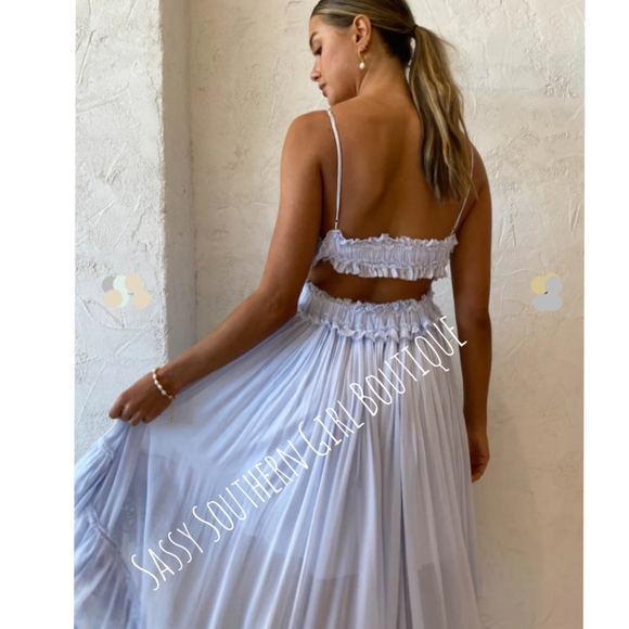 🆕⭐MAGALI PASCAL Revolve Emilliana dress in hydrangea - Picture 13 of 16